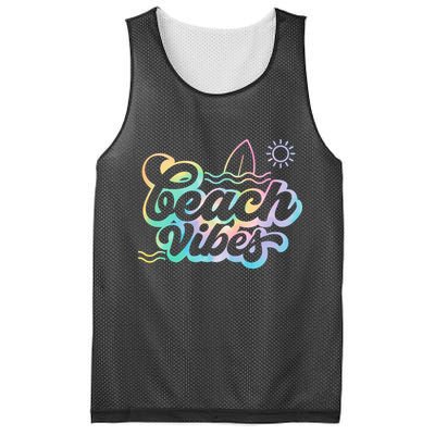 Beach Vibes Colorful Ocean Mesh Reversible Basketball Jersey Tank