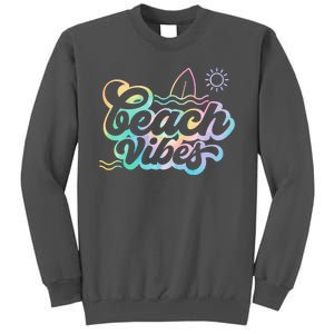 Beach Vibes Colorful Ocean Tall Sweatshirt