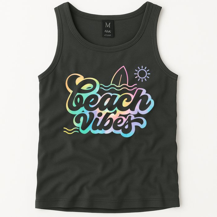 Beach Vibes Colorful Ocean Tank Top