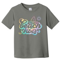 Beach Vibes Colorful Ocean Toddler T-Shirt