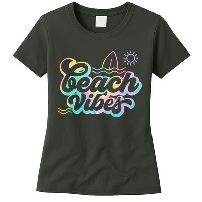 Beach Vibes Colorful Ocean Womens T-Shirt