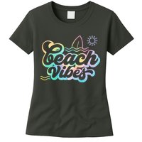 Beach Vibes Colorful Ocean Womens T-Shirt
