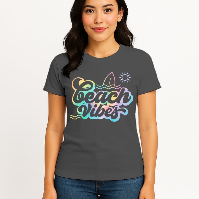 Beach Vibes Colorful Ocean Womens T-Shirt
