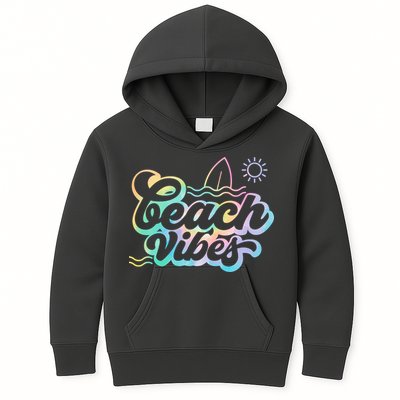 Beach Vibes Colorful Ocean Kids Hoodie