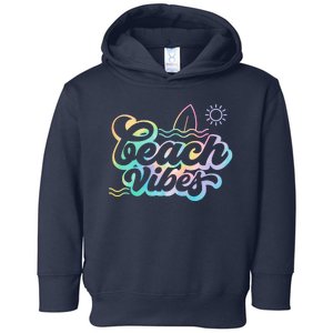 Beach Vibes Colorful Ocean Toddler Hoodie