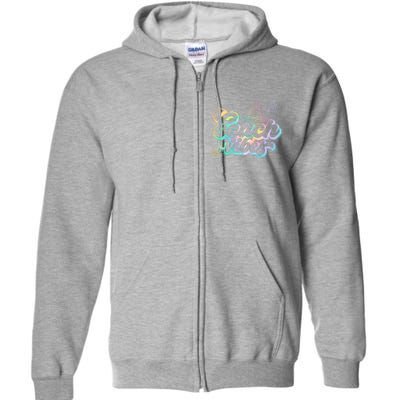 Beach Vibes Colorful Ocean Full Zip Hoodie