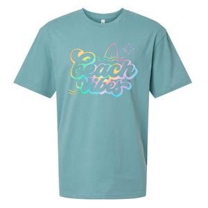 Beach Vibes Colorful Ocean Sueded Cloud Jersey T-Shirt