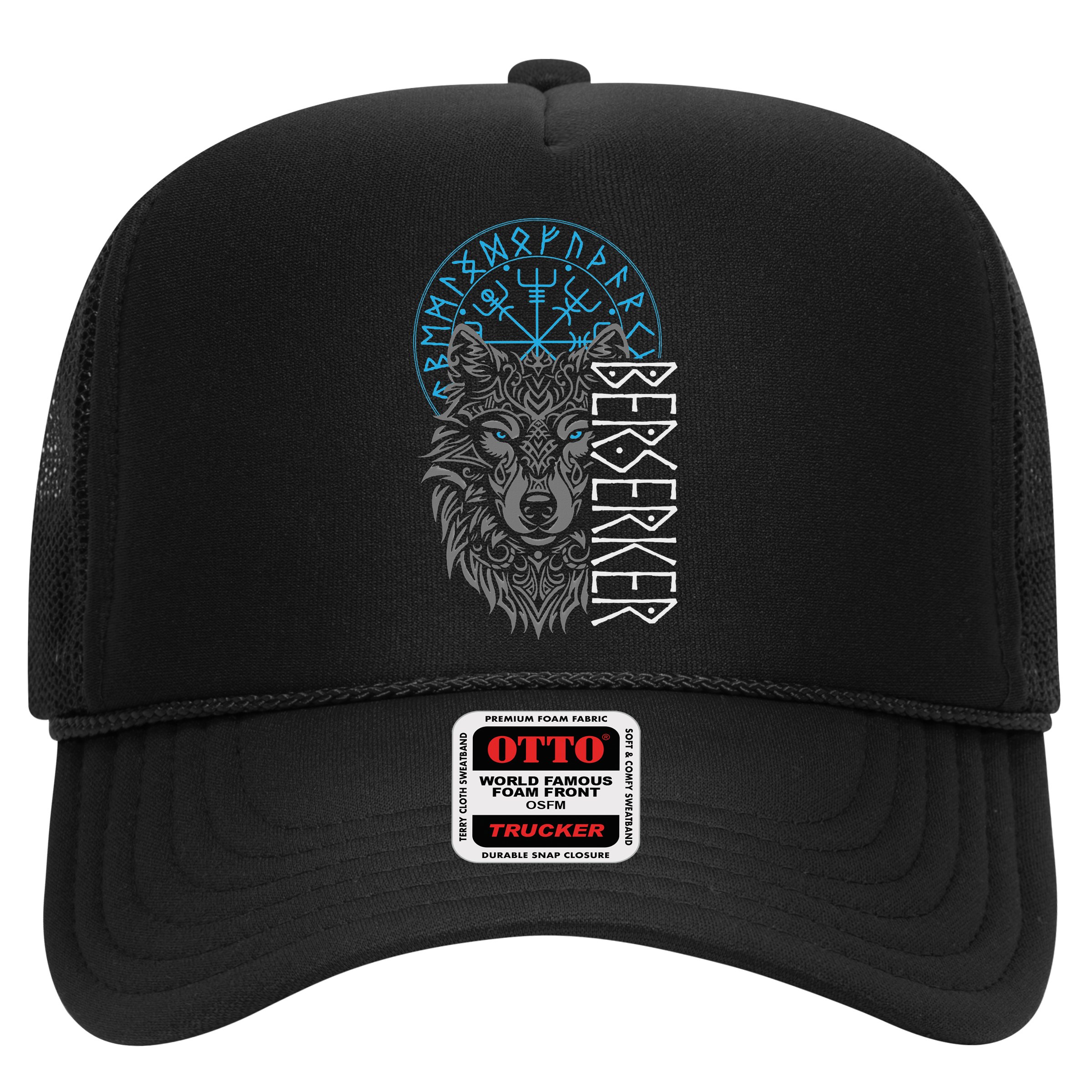 Berserker & Viking Compass Nordic Wolf Design  Hat