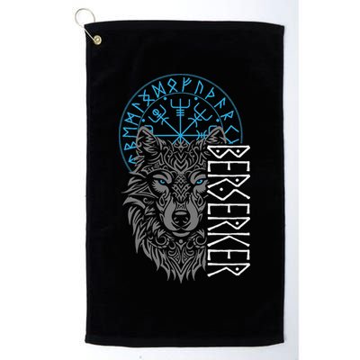 Berserker & Viking Compass Nordic Wolf Design  Golf Towel