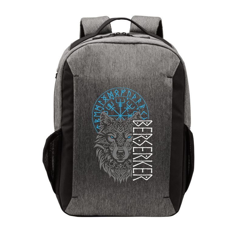 Berserker & Viking Compass Nordic Wolf Design  Vector Backpack