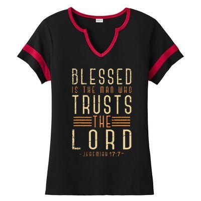 Bible Verse Christian God Savior Devotee Gift Jesus Ladies Halftime Notch Neck Tee