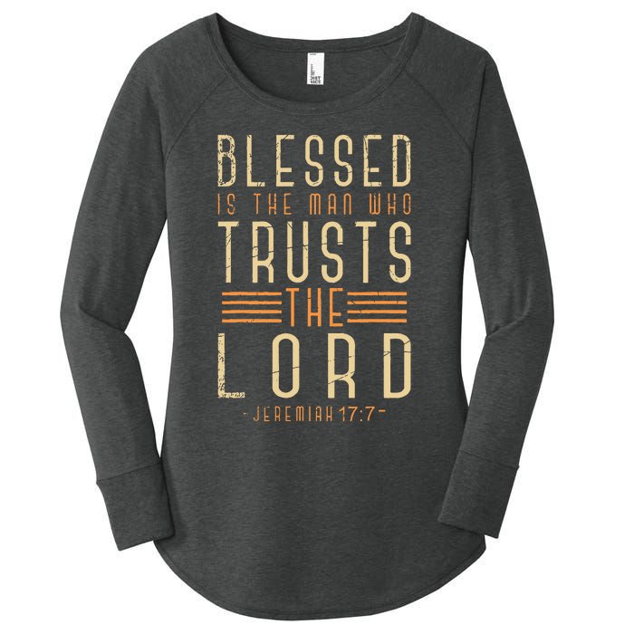 Bible Verse Christian God Savior Devotee Gift Jesus Women's Perfect Tri Tunic Long Sleeve Shirt