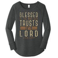 Bible Verse Christian God Savior Devo Men Gift Jesus Women's Perfect Tri Tunic Long Sleeve Shirt