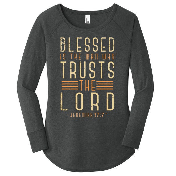 Bible Verse Christian God Savior Devo Men Gift Jesus Women's Perfect Tri Tunic Long Sleeve Shirt