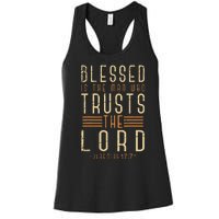 Bible Verse Christian God Savior Devo Men Gift Jesus Women's Racerback Tank