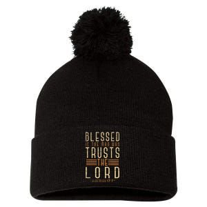 Bible Verse Christian God Savior Devo Men Gift Jesus Pom Pom 12in Knit Beanie