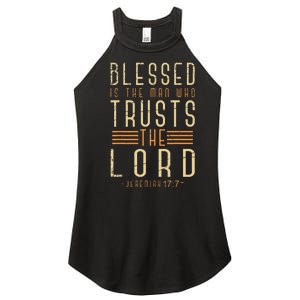 Bible Verse Christian God Savior Devo Men Gift Jesus Women's Perfect Tri Rocker Tank