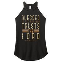 Bible Verse Christian God Savior Devo Men Gift Jesus Women's Perfect Tri Rocker Tank