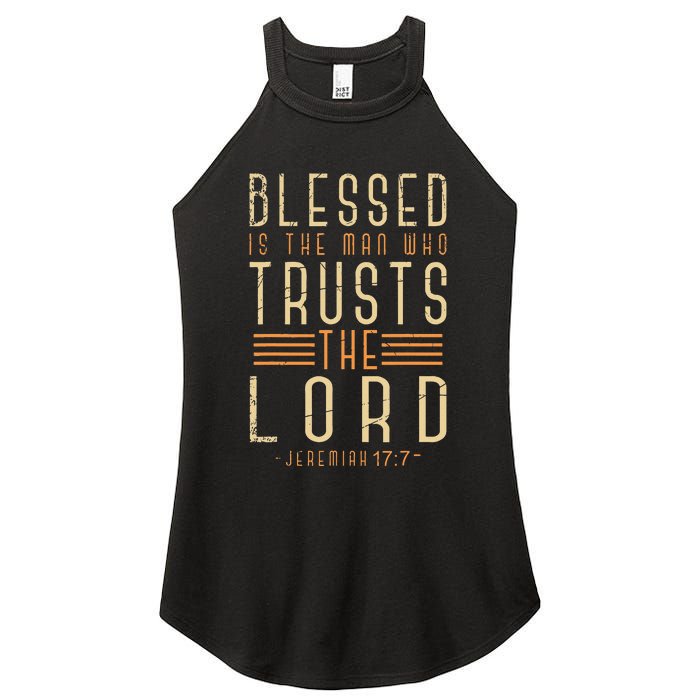 Bible Verse Christian God Savior Devo Men Gift Jesus Women's Perfect Tri Rocker Tank