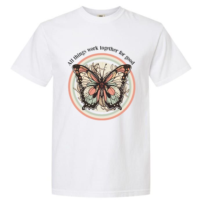 Bible Verse Christian Butterfly Garment-Dyed Heavyweight T-Shirt