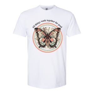 Bible Verse Christian Butterfly Softstyle CVC T-Shirt