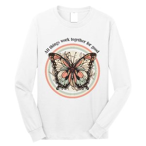 Bible Verse Christian Butterfly Long Sleeve Shirt