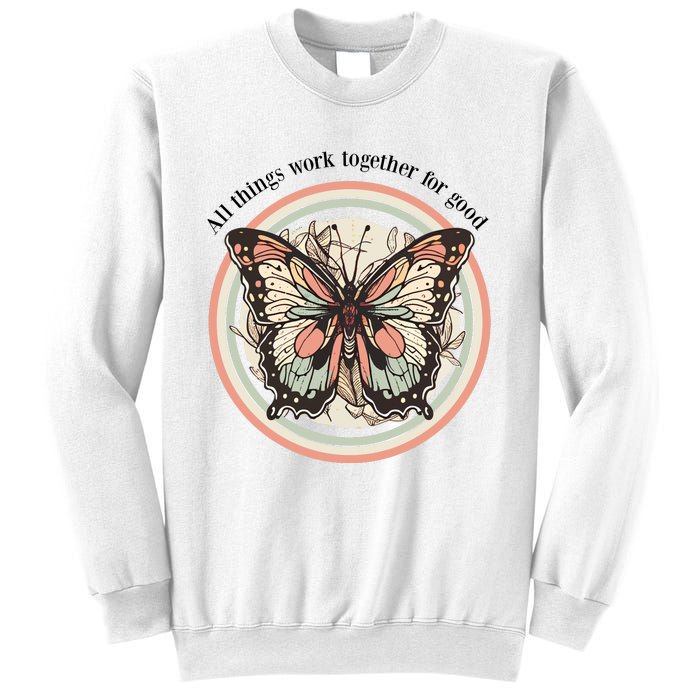 Bible Verse Christian Butterfly Sweatshirt