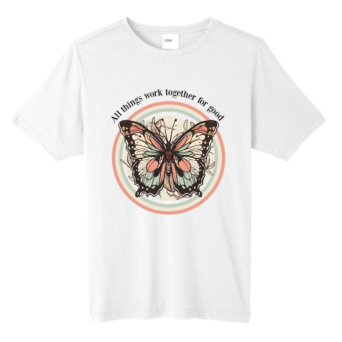 Bible Verse Christian Butterfly Tall Fusion ChromaSoft Performance T-Shirt