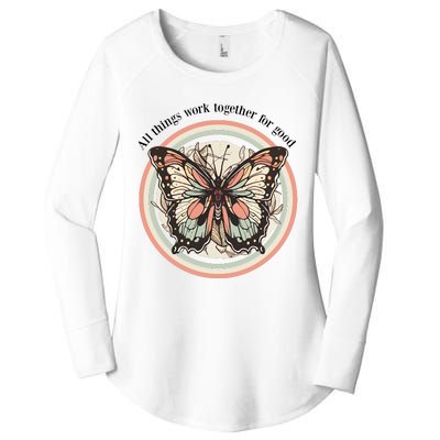 Bible Verse Christian Butterfly Women's Perfect Tri Tunic Long Sleeve Shirt