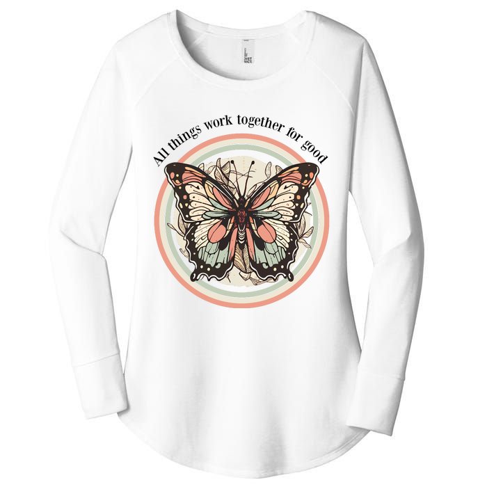 Bible Verse Christian Butterfly Women's Perfect Tri Tunic Long Sleeve Shirt