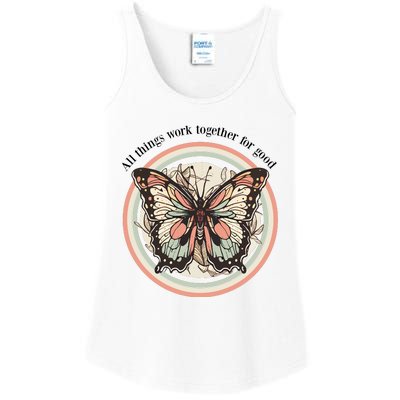 Bible Verse Christian Butterfly Ladies Essential Tank