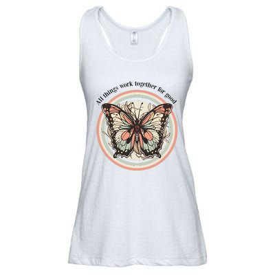 Bible Verse Christian Butterfly Ladies Essential Flowy Tank