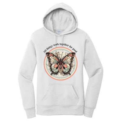 Bible Verse Christian Butterfly Women's Pullover Hoodie