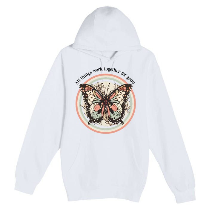 Bible Verse Christian Butterfly Premium Pullover Hoodie