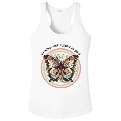 Bible Verse Christian Butterfly Ladies PosiCharge Competitor Racerback Tank