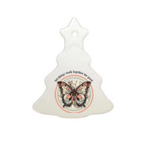 Bible Verse Christian Butterfly Ceramic Tree Ornament