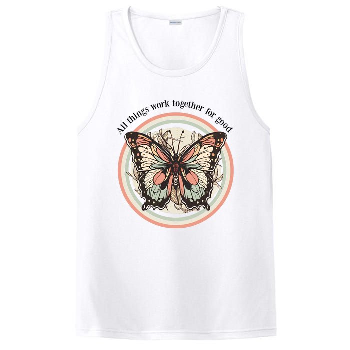 Bible Verse Christian Butterfly PosiCharge Competitor Tank