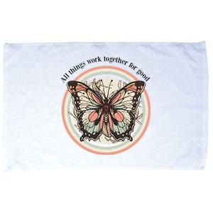 Bible Verse Christian Butterfly Microfiber Hand Towel