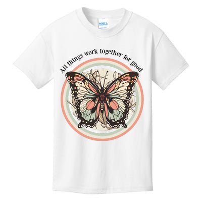 Bible Verse Christian Butterfly Kids T-Shirt