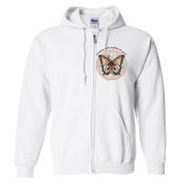 Bible Verse Christian Butterfly Full Zip Hoodie