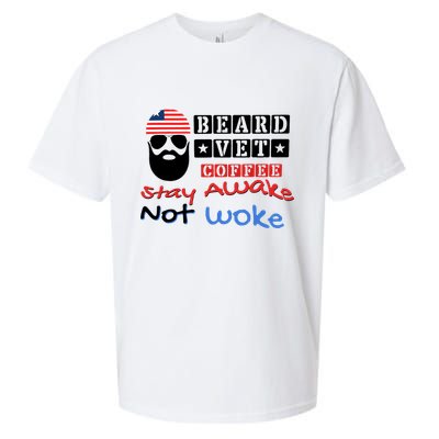 Beard vet coffee happy 4th of july Independence Day Sueded Cloud Jersey T-Shirt