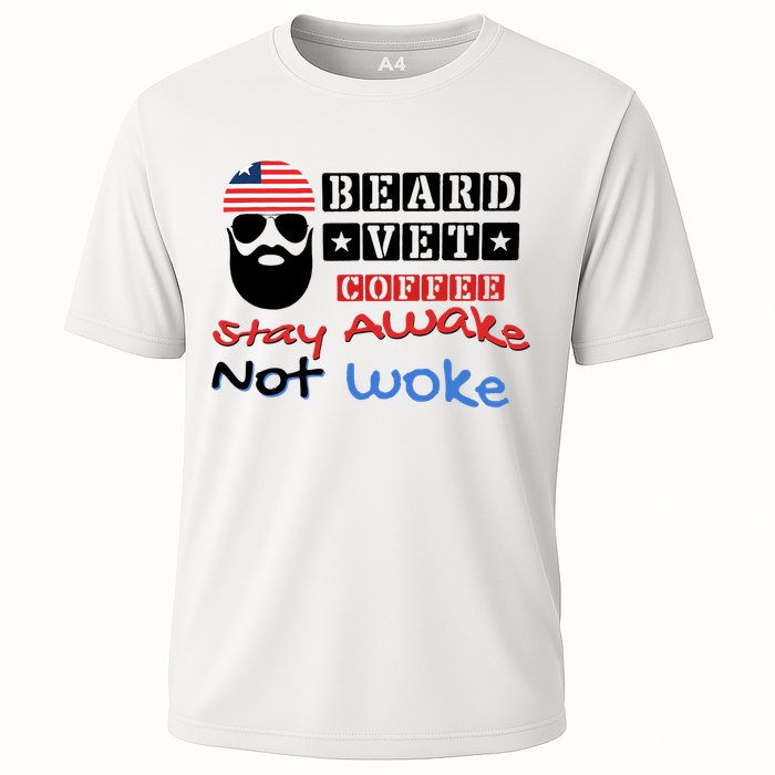 Beard vet coffee happy 4th of july Independence Day Cooling Performance Crew T-Shirt