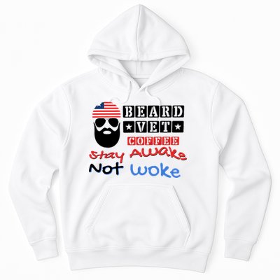Beard vet coffee happy 4th of july Independence Day Hoodie