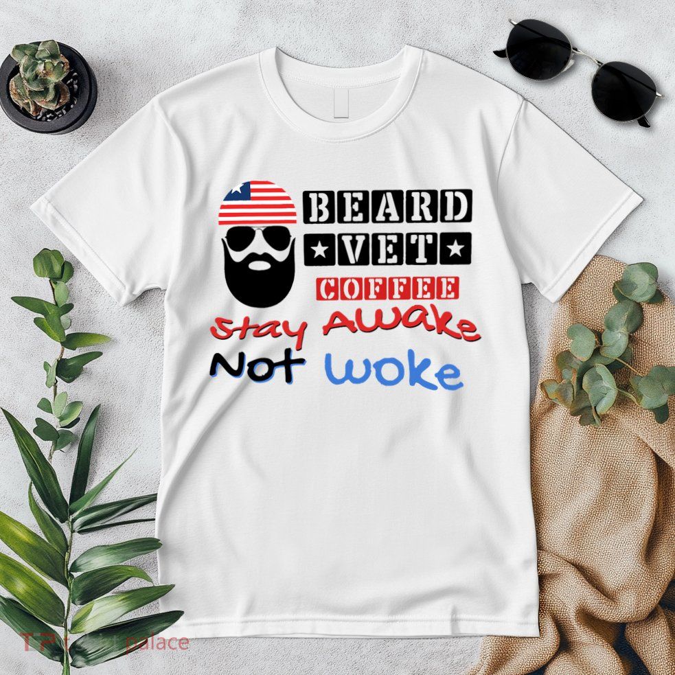 Beard vet coffee happy 4th of july Independence Day Premium T-Shirt
