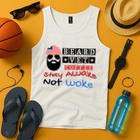 Beard vet coffee happy 4th of july Independence Day Tank Top