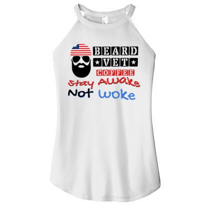 Beard vet coffee happy 4th of july Independence Day Women's Perfect Tri Rocker Tank