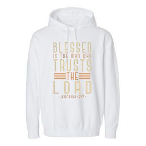 Bible Verse Christian God Savior Devotee Gift Jesus Garment-Dyed Fleece Hoodie