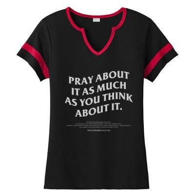 Bible Verse Christian Ladies Halftime Notch Neck Tee