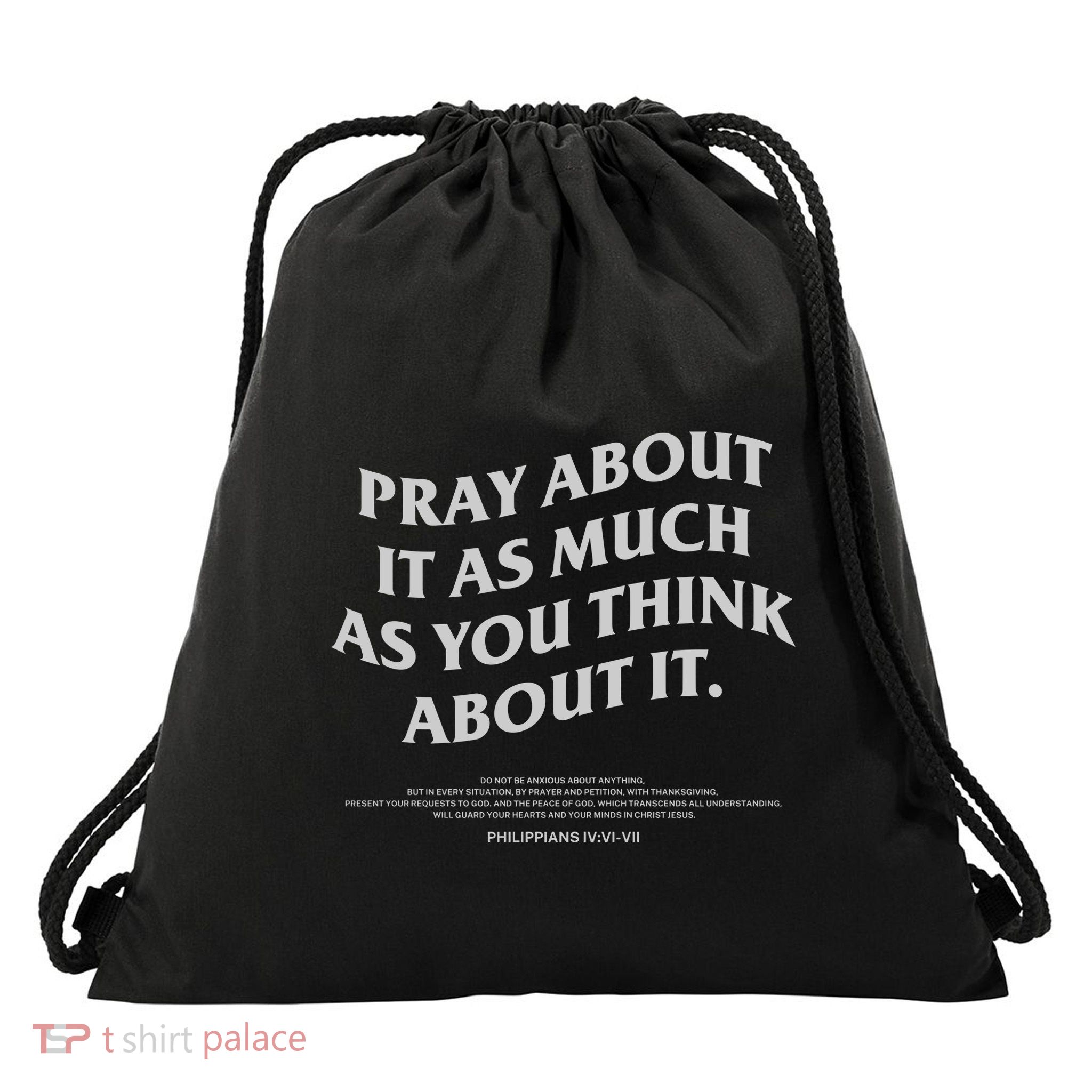 Bible Verse Christian Drawstring Bag