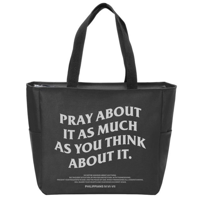 Bible Verse Christian Zip Tote Bag